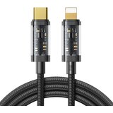 Joyroom Pleten kabel za iPhone USB-C - Lightning PD 20W 1,2m črn, (21090879) | Shoptok.si