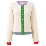 Frnch Telovniki & Jope Patrick Cardigan - Creme Večbarvna | Shoptok.si