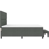  Krevet s opružnom podlogom s madracem i klupom tamnosiva 180x200 cm tkanina | shoptok.hr