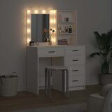  Toaletni stol 2 pcs Bijelo 50 x 41 x 135 cm Konstruirano drvo | shoptok.hr