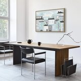  Slika - Colorful Town (1 Part) Wide 90x60 U prirodnom drvenom okviru | shoptok.hr