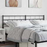  Metalno zamjensko uzglavlje crno 200 cm | shoptok.hr