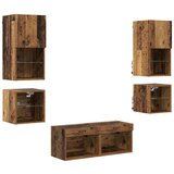 TV stenske enote 8 pcs Star les Konstruiran les, (5000112614) | Shoptok.si
