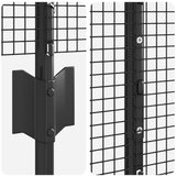  Zavarena žičana ograda s 44 U postova siva 1 4x50 m čelik | shoptok.hr