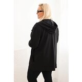 Kesi Women's Plus Size cotton hoodie with a large letter H black | shoptok.hr