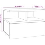 Viseći noćni ormarići 2 kom 40x31x27cm konstruirano drvo | shoptok.hr