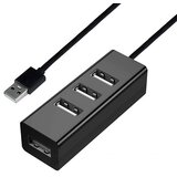 INF Črno 4-portno USB 3.0 vozlišče s 150 cm kablom - hiter prenos podatkov, (5000116777) | Shoptok.si