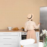  Tapeta - Waving Lines - Creamy Grid on a Noisy Pastel Background 50x1000 Vodootporna | shoptok.hr