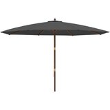  Vrtni suncobran s drvenim stupom antracit 400x273 cm | Eponuda.com