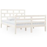 Furnova Posteljni okvir bel 135x190 cm trden les, (21941018) | Shoptok.si