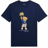 Polo Ralph Lauren Otroška bombažna kratka majica mornarsko modra barva, 323853828033