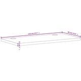  Ploča za radni stol 110 x 60 x 2 5 cm od masivne bukovine | shoptok.hr