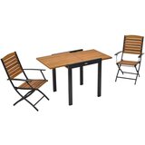 Gardenson Set Za Balkon Santorini, 3-Delno, Aluminij, Masivno | Shoptok.si