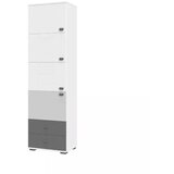 Jela VITRINA ARC F6 (VE BARV)-Bela mat lak/perla siva mat lak/grafit mat lak Cene