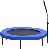  Trampolin za vježbanje s ručkom i sigurnosnim jastučićem 122 cm | shoptok.hr