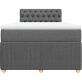  Krevet box spring s madracem tamnosivi 120 x 190 cm tkanina | shoptok.hr