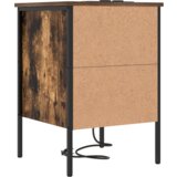 vidaXL Nočna omarica s predalom 2 pcs Dimljeni hrast 42 x 41 x 61 cm | Shoptok.si