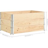  Okviri za palete 3 kom 80 x 120 cm od masivne borovine | Eponuda.ba