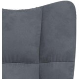  Stol za sproščanje temno siv žamet, (20821665) | Shoptok.si