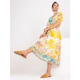 Italy Moda Dress-DHJ-SK-15967-1.01P-White-Yellow | Shoptok.si