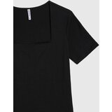 Marisse Black Diamond Neckline Blouse | shoptok.hr