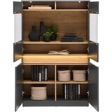 Mömax Highboard Samu Anthrazit/eichefarben | Shoptok.si
