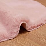  Faux Rabbit Fur Rug Olite Ružičasta 80 x 120 cm Poliester | shoptok.hr