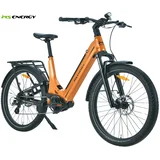 MOKOSHA električno kolo, SUV / trekking / cestno / mestno, 27.5" pnevmatike, 250W 70Nm ANANDA motor, 576Wh 48V 12Ah baterija, do 120km, SHIMANO Altus, TEKTRO disk zavore, LCD zaslon, oranžno - - Bonajo