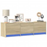 Furnova TV omarica z LED sonoma hrast 140x34x40 cm inženirski les, (21924383) Cene
