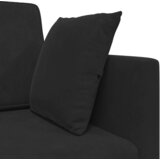  Podni kauč na razvlačenje Crna 213 x 70 x 77 cm Baršun | Eponuda.com