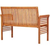  Klupa dvosjed s jastukom 120 cm masivno bagremovo drvo | shoptok.hr