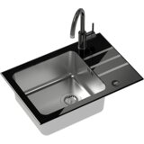Quadron set JACK 116 crno staklo/čelik + NAOMI SLAVINA | shoptok.hr