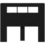 STORAGE Headboard s LED svjetlima Crni hrast 120x18 5x103 5 cm | shoptok.hr