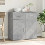  Komoda siva boja betona 79x38x80 cm od konstruiranog drva | Eponuda.com