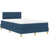  LED Box Spring Krevet s LED trakama Plava 120 x 190 cm tkanina | shoptok.hr
