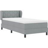  s opruga kutije Svjetlosiva 90 x 200 cm tkanina | shoptok.hr