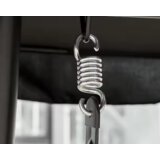  Vrtna ljuljačka za 4 osobe sa 4 jastuka Cushions - crna | shoptok.hr