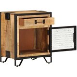 vidaXL noćni ormarić 43 x 30 x 51 cm od masivnog grubog drva manga | shoptok.hr
