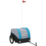  Teretna prikolica za bicikl crno-plava 45 kg željezna | shoptok.hr