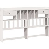 vidaXL Knjižna postelja brez vzmetnice bela 200x200 cm trdna borovina | Shoptok.si