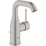 Grohe enoročna armatura za umivalnik ESSENCE z zgornjim delom sifona (23462A01) - Hard graphite | Shoptok.si