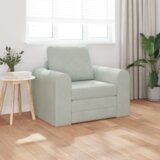 vidaXL podna sofa krevet 2-u-1 svjetlosiva 98x71x83 cm baršun | shoptok.hr
