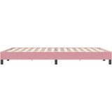 Box Spring krevet bez madracem ružičasti 160x220 cm baršun | Eponuda.ba