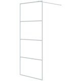 Pregrada za tuš bijela 80 x 195 cm s prozirnim staklom ESG | shoptok.hr