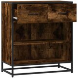 vidaXL Komoda dimljeni hrast 68x35x76 cm inženirski les | Shoptok.si