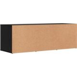 vidaXL Shrambna klopa za čevlje s polico Črni hrast 102 x 35 x 35 cm | Shoptok.si