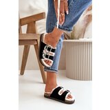 Boto Women's Slippers With Buckles And Fur Black Ezilena | ePonuda.com