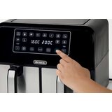 Ariete cvrtnik na vroč zrak z dvojno košaro Airy Fryer Dual - Metal | Shoptok.si