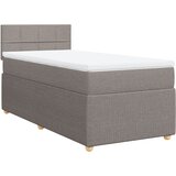 Maison Chic Box spring postelja - Vzmetna postelja z vzmetnico taupe 80x200 cm blago SL23903, (21880027) | Shoptok.si