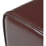  Klupa 40 x 30 x 45 cm Prava koža Tamno smeđa | shoptok.hr